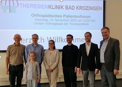 Bildunterschrift (v.l.n.r.): Manfred Bongard, Dr. Gabriel Wetzel (mit Tochter), Dr. Victoria Lachenmaier, Dr. Christian Majer, Dr. Elia Langenmair, Dr. Hans-Jürgen Hesselschwerdt.